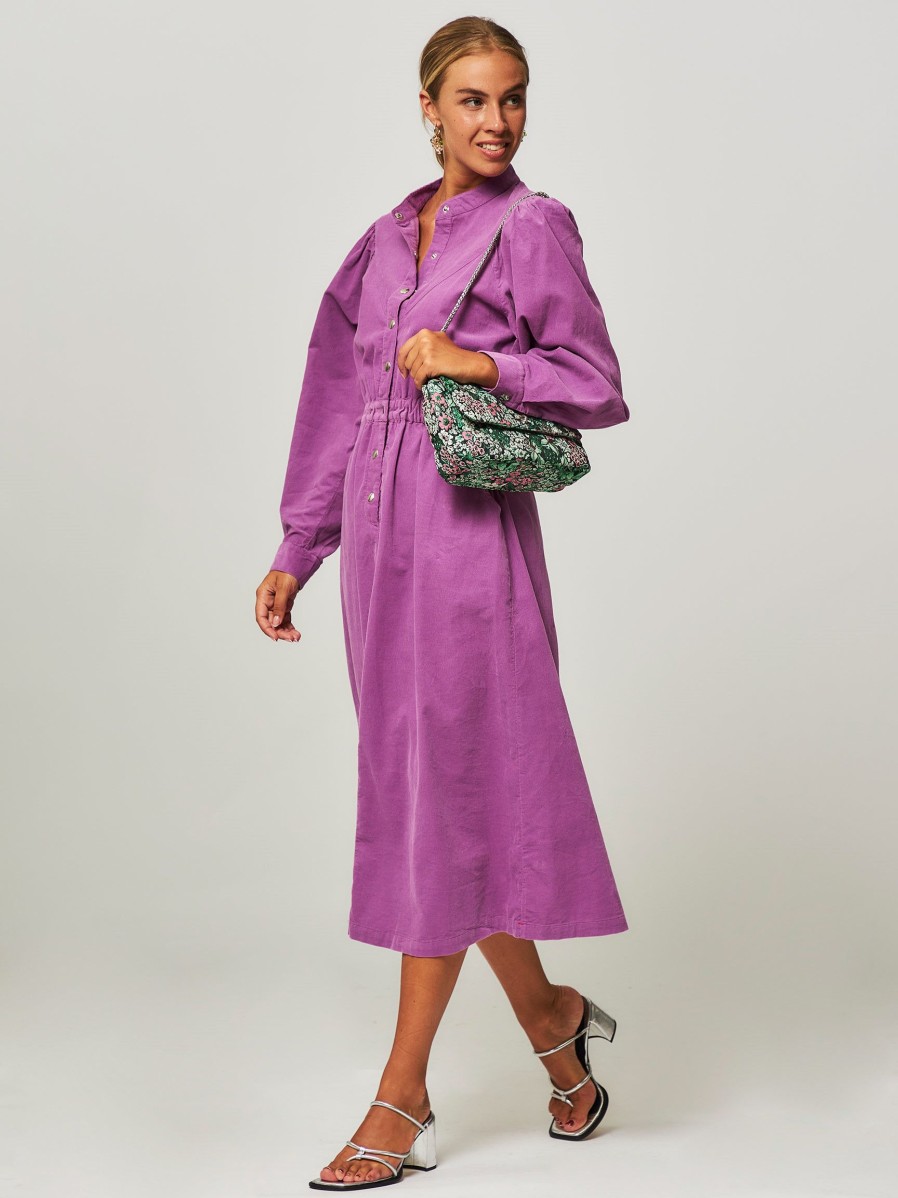 Women Xirena Dresses And Tunics | Audrey, Cotton Ribcord Maxi Dress Purple