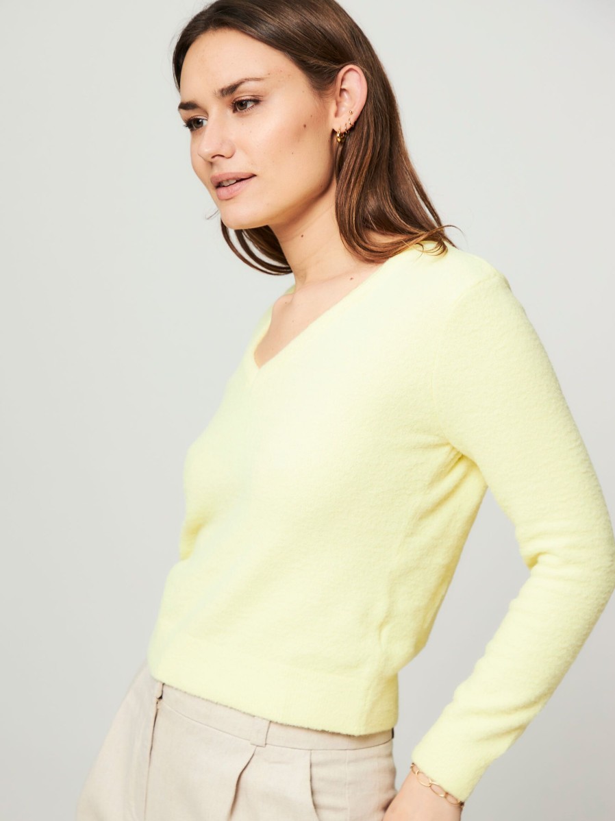 Women Modstrom Sweaters And Cardigans | Cammy, Knitted Jumper Yellow