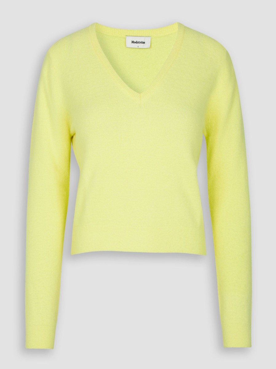 Women Modstrom Sweaters And Cardigans | Cammy, Knitted Jumper Yellow