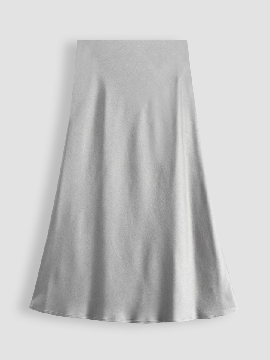 Women Drykorn Skirts | Nevida, Woven A-Line Skirt Light Grey