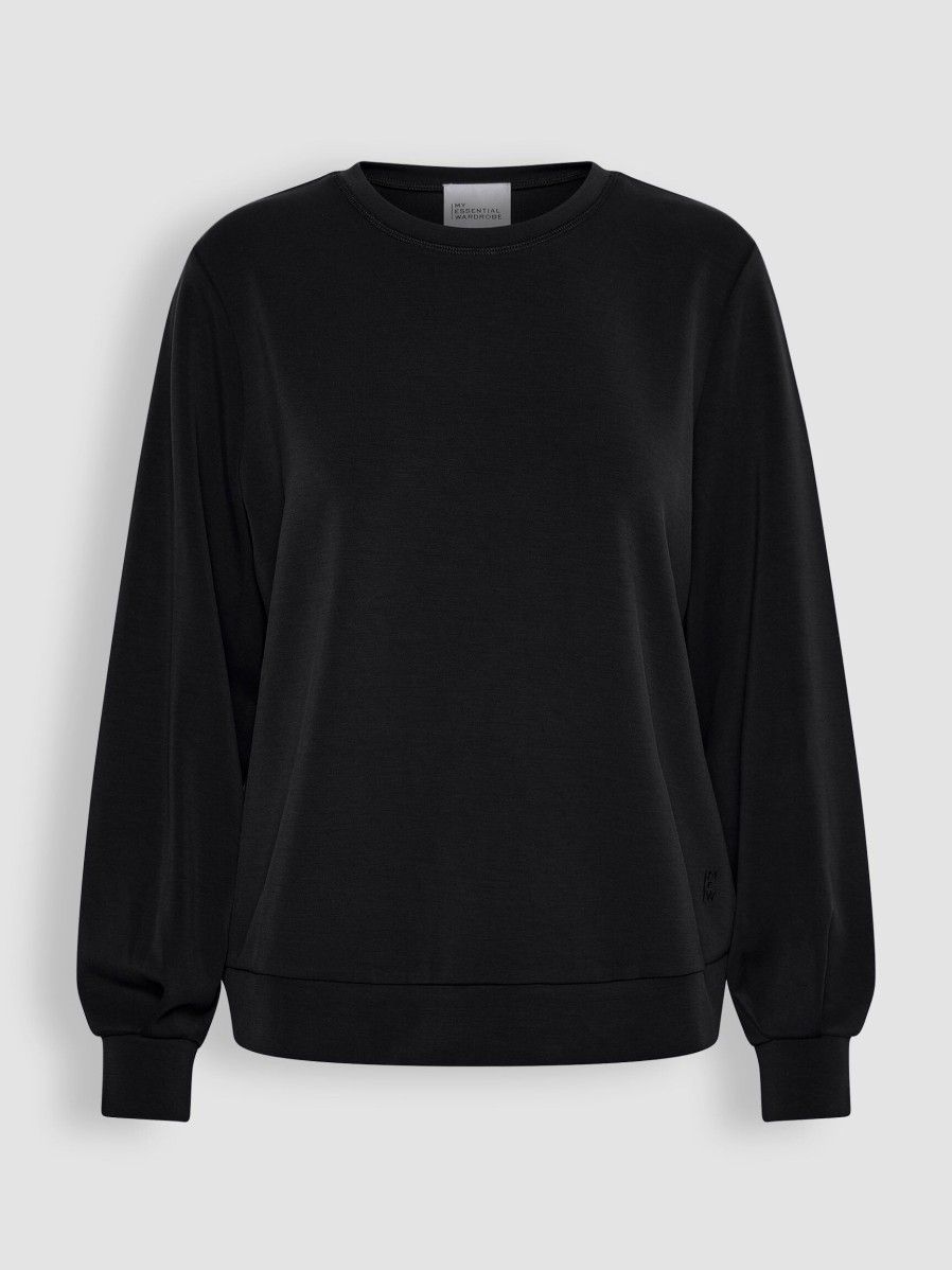 Women My Essential Wardrobe Sweaters And Cardigans | Modal Mix Super Soft Sweater Black