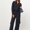 Women Lollys Laundry Pants And Jumpsuits | Baja, Rayon Mix Cargo Trousers Dark Blue