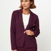 Women POM Amsterdam Blazers And Jackets | Woven Blazer With Structure Purple