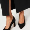 Women Brown Dot. Pumps And Slingbacks | Madeline, Suede Pumps Black