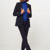 Women Trvl Drss Blazers And Jackets | Travel Jersey Blazer Dark Blue