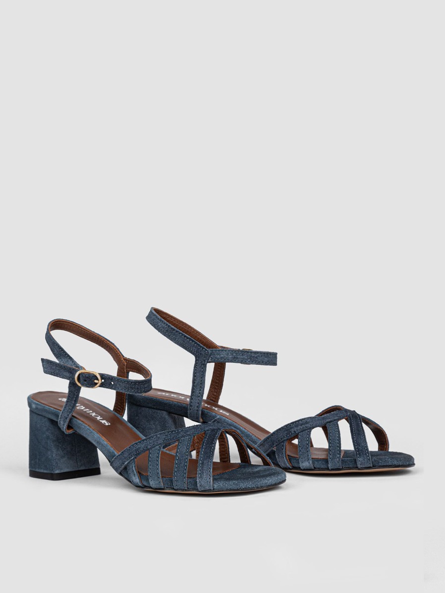 Women Anonymous Copenhagen Sandals | Issi, Suede Sandals Bluegrey