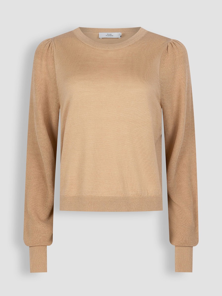 Women Ruby Tuesday Sweaters And Cardigans | Vella, Tencel/Wool Mix Jumper Camel