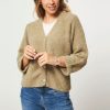 Women American Vintage Sweaters And Cardigans | East, Alpaca Mix Melange Cardigan Greygreen