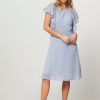 Women Munthe Dresses And Tunics | Jazzy, Woven Dress Bluegrey