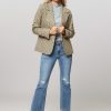 Women Modstrom Blazers And Jackets | Osvald, Rayon Mix Blazer With Checkered Pattern Sand