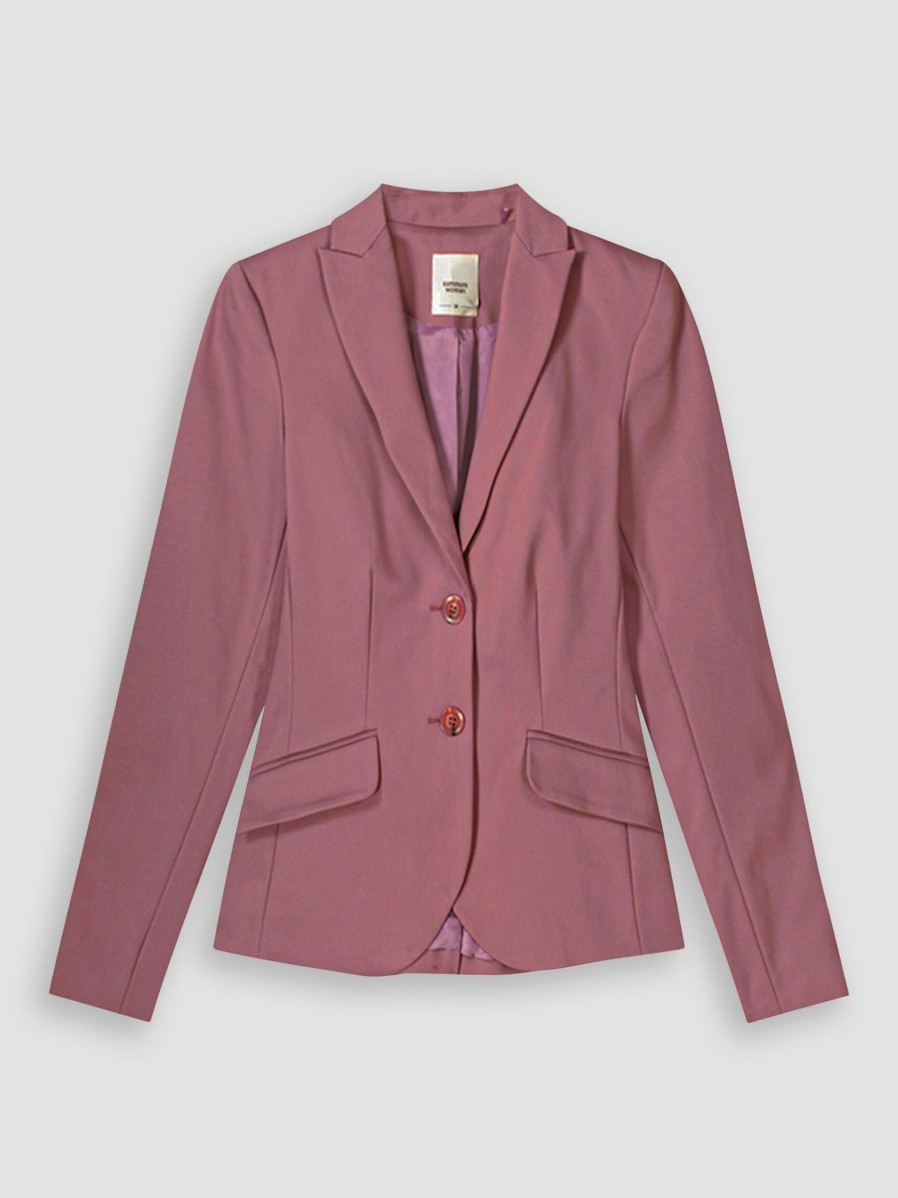 Women Summum Blazers And Jackets | Cotton Mix Blazer Mauve