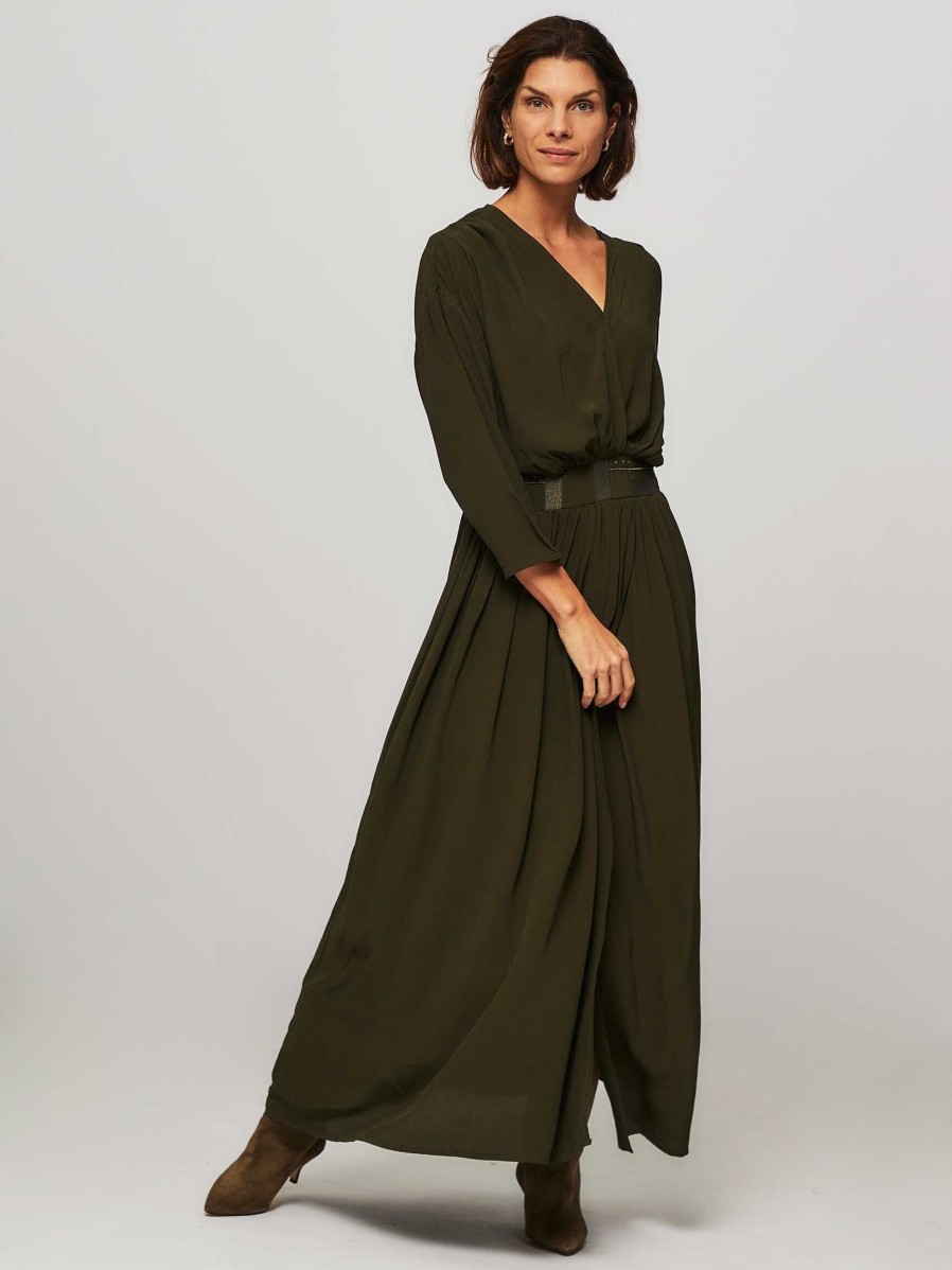 Women Louizon Dresses And Tunics | Popular, Eco Vero Viscose Dress Khaki