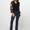 Women Yaya Pants And Jumpsuits | Jersey Scuba Trousers Dark Blue