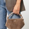 Women Ganni Bags | Bou Fake Fur Bag Browngrey