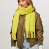 Women American Vintage Scarves | Hizlaw, Wool Mix Scarf Yellow