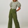 Women Gestuz Jeans | Elma, High Waist Loose Fit Jeans Green