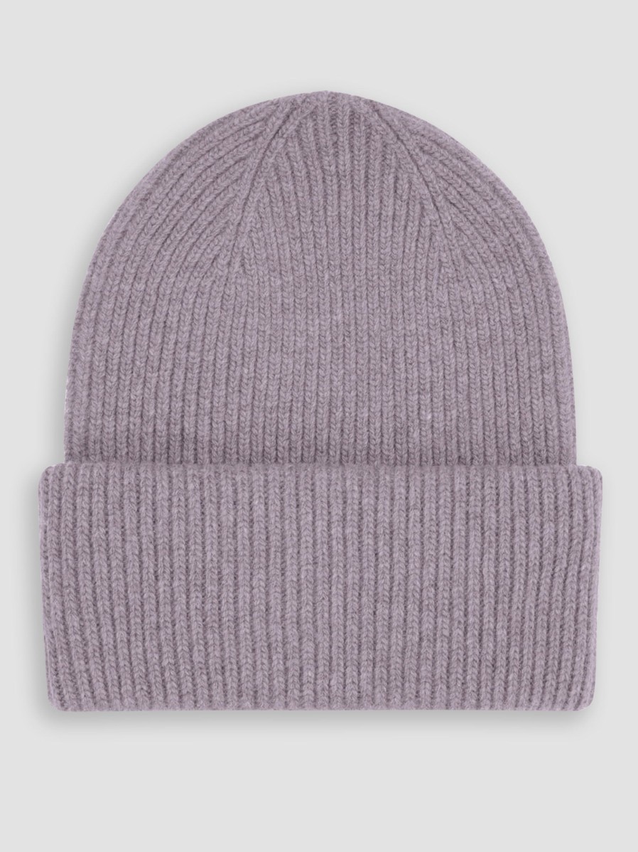 Women Colorful Standard Hats And Beanies | Merino Wool Melange Hat Lavender