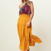 Women Dante 6 Skirts | Solaire, Viscose Mix Skirt Yellow Ocher