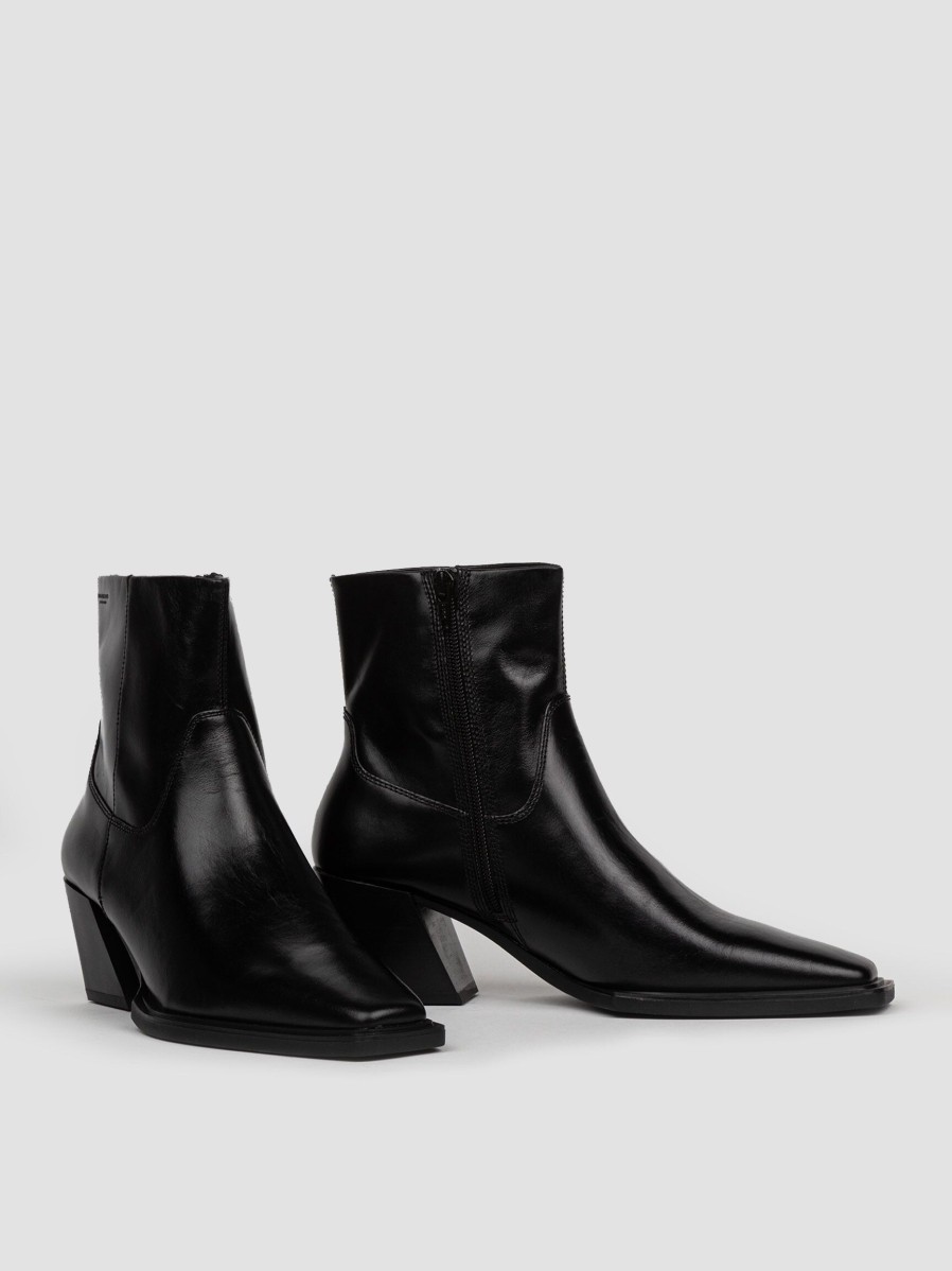 Women Vagabond Shoemakers Boots | Alina, Leather Ankle Boots Black