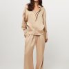 Women Laurence Bras Pants And Jumpsuits | Twister, Woven Wide Leg Trousers Camel