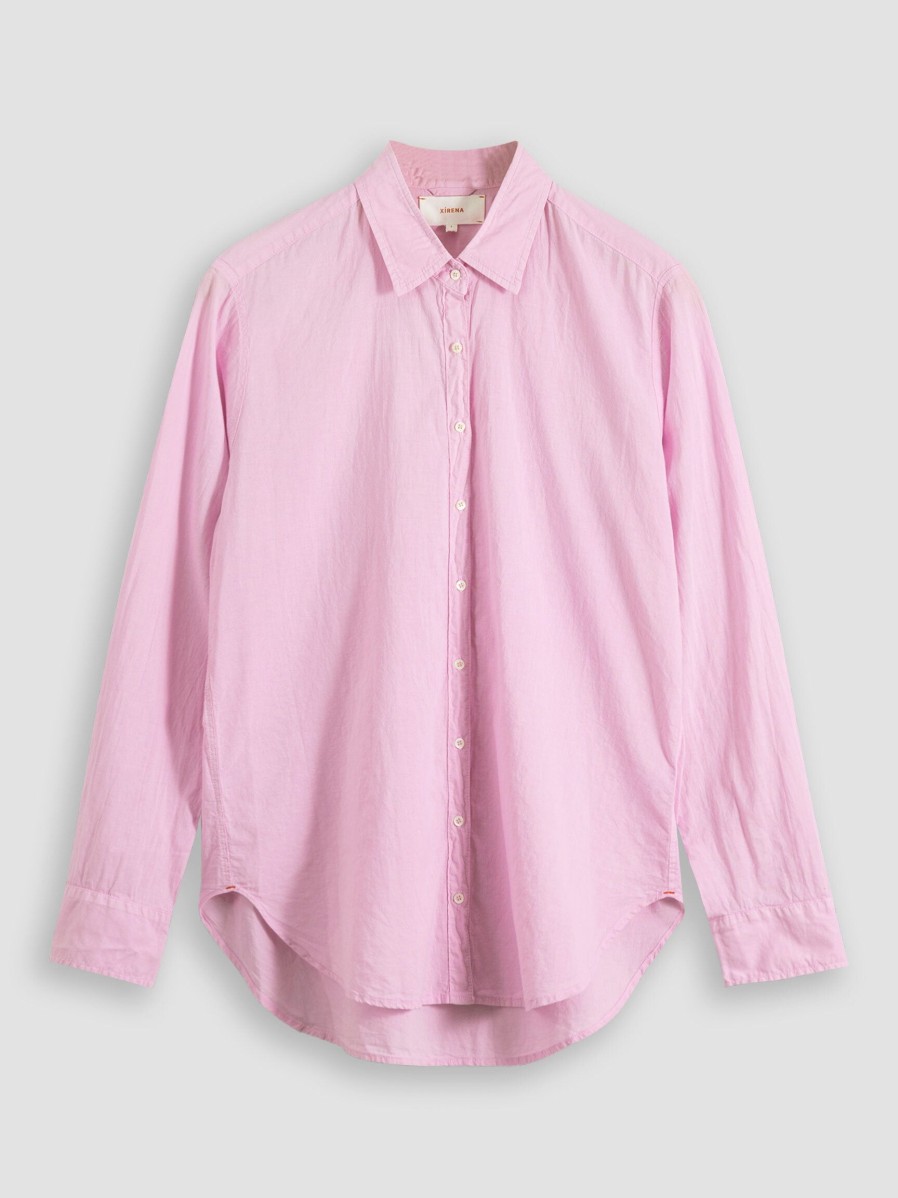 Women Xirena Tops And Blouses | Beau, Cotton Blouse Lilac