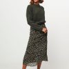 Women Second Female Skirts | Ayali, Viscose Skirt With Print Black