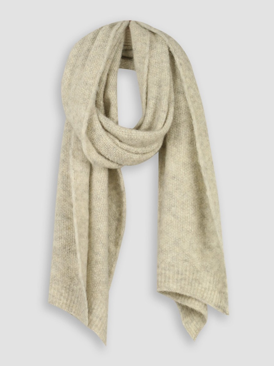 Women American Vintage Scarves | East, Alpaca Mix Melee Scarf Grey