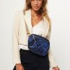 Women Bellerose Bags | Hosie, Woven Padded Crossbody Bag Dark Blue