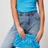 Women Gestuz Bags | Velda, Patent Leather Clutch Blue