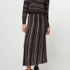 Women Sessun Skirts | Ayani, Viscose Mix Rib Skirt With Lurex Dark Blue