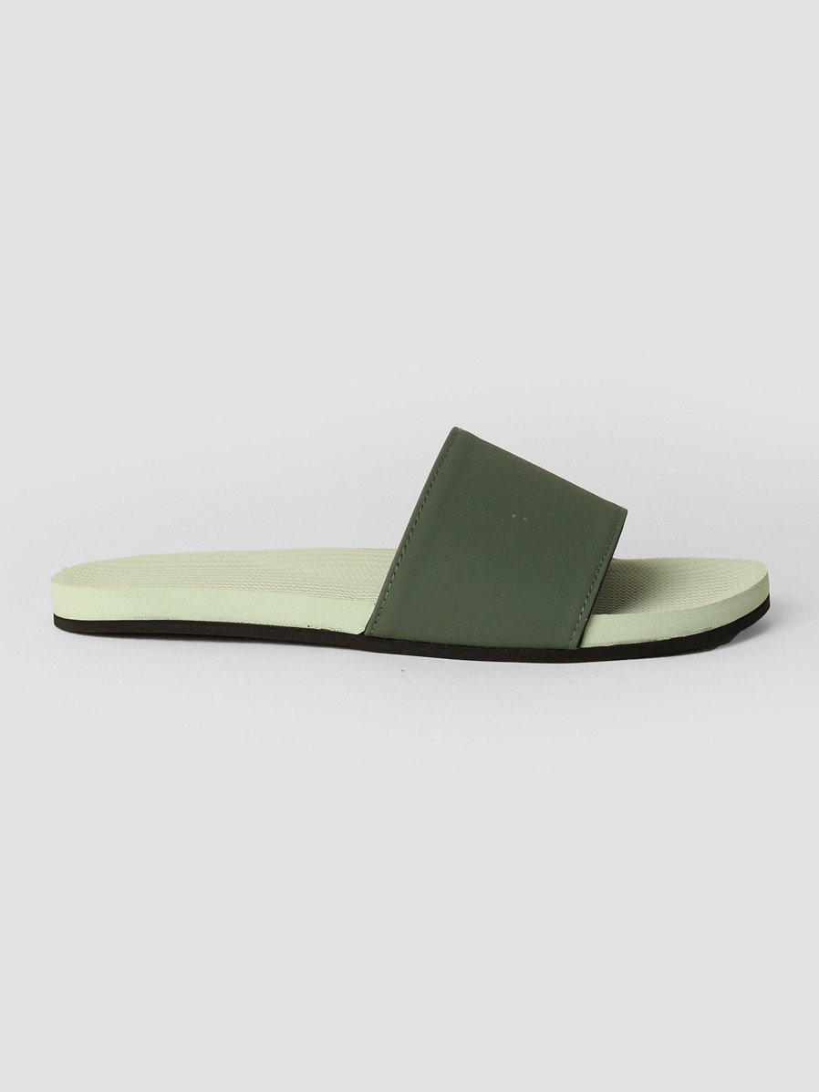 Women Indosole Flip Flops | Recycled Rubber Flip Flops Green