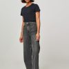 Women Samsoe Samsoe Jeans | Rebecca, High Waist Denim Palazzo Dark Grey