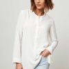 Women Trvl Drss Tops And Blouses | Tunic, Woven Top Off White