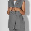 Women Humanoid Blazers And Jackets | Grover, Denim Gilet Grey