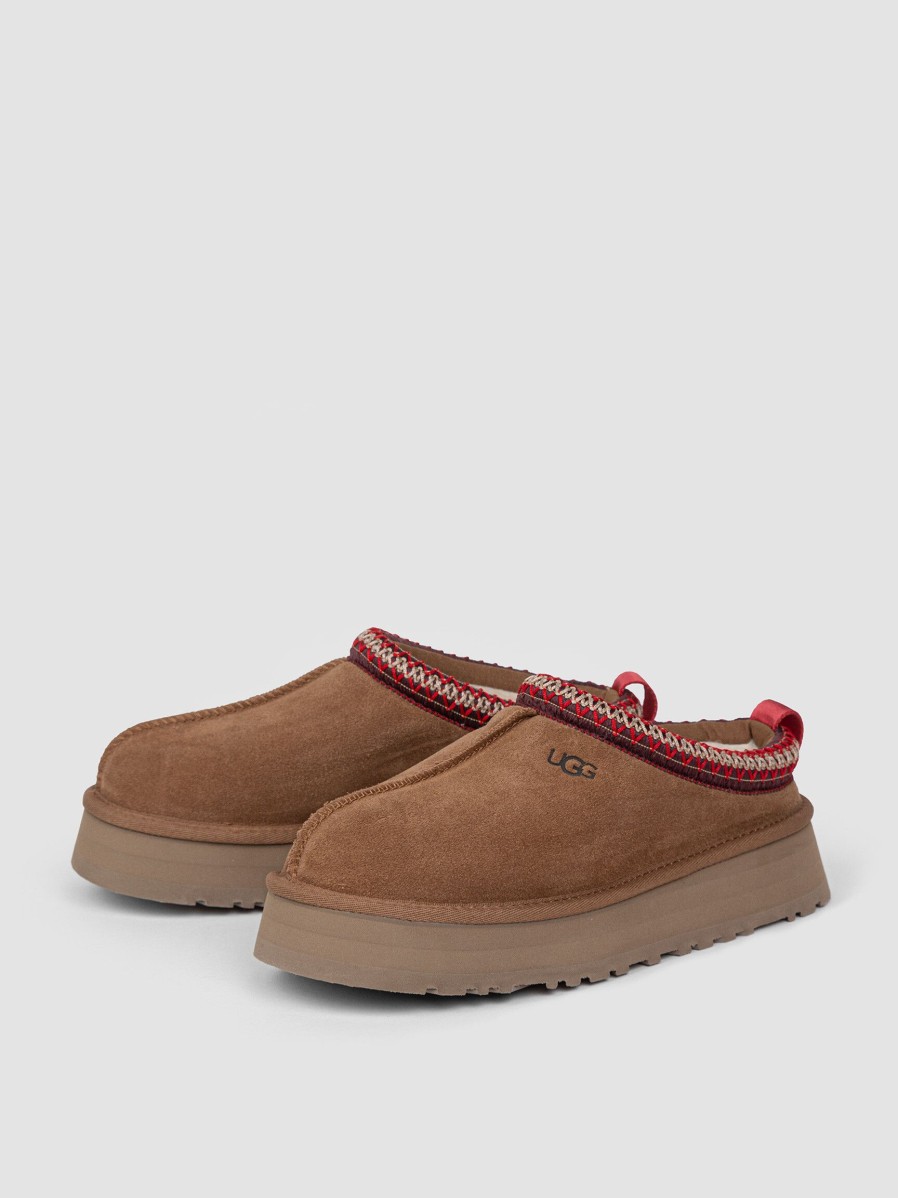 Women Ugg Ballet Flats And Loafers | Tazz, Suede Loafers Cognac