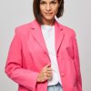 Women Samsoe Samsoe Blazers And Jackets | Iris, Cotton Mix Poplin Blazer Pink