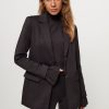 Women Yaya Blazers And Jackets | Woven Scuba Blazer Anthracite