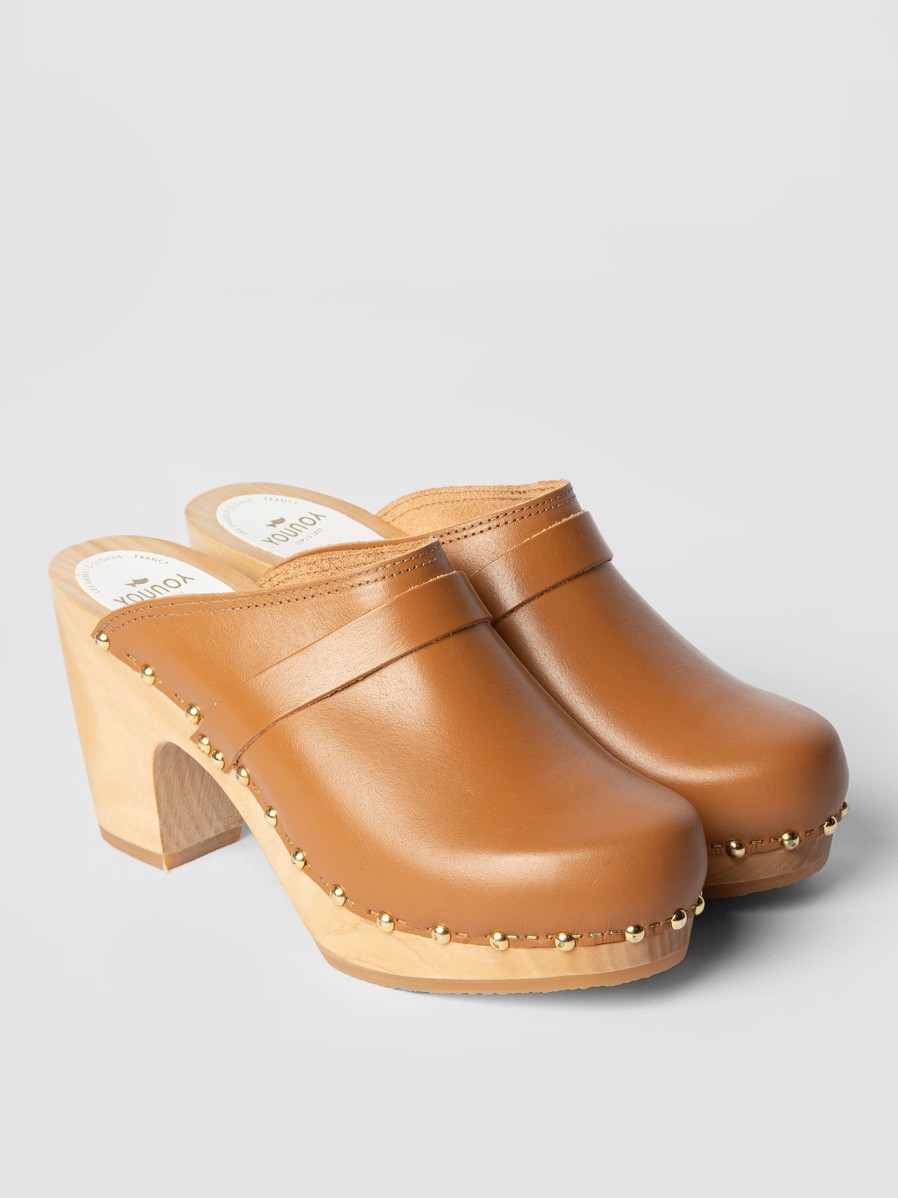 Women Sabot YouYou Sandals | Yrma Rock, Leather Mules Caramel