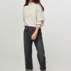 Women American Vintage Sweaters And Cardigans | East, Alpacamix Melange Trui Light Grey