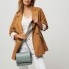 Women Closed Bags | Leather Crossbody Bag Bluegrey