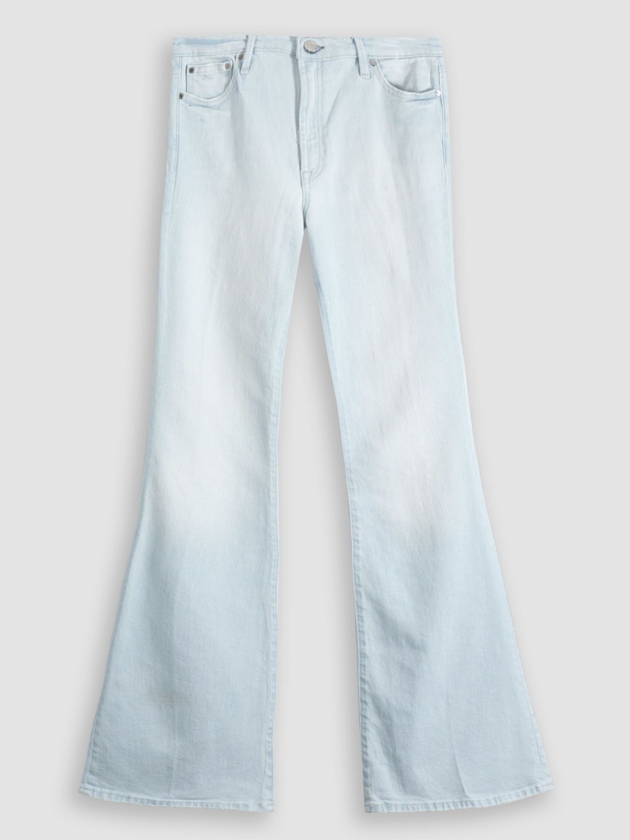 Women Denham Jeans | Jane, High Waist Flared Fit Stretch Jeans Light Blue