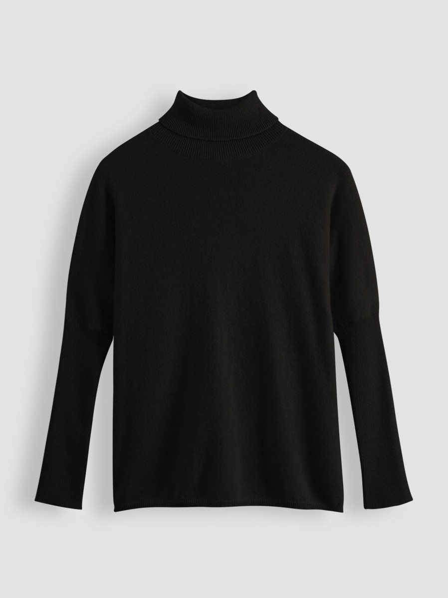 Women Absolut Cashmere Sweaters And Cardigans | Clara, Cashmere Turtleneck Black