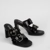 Women Samsoe Samsoe Sandals | Irina, Patent Leather Sandals Black