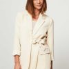 Women Modstrom Blazers And Jackets | Caya, Woven Blazer Ecru