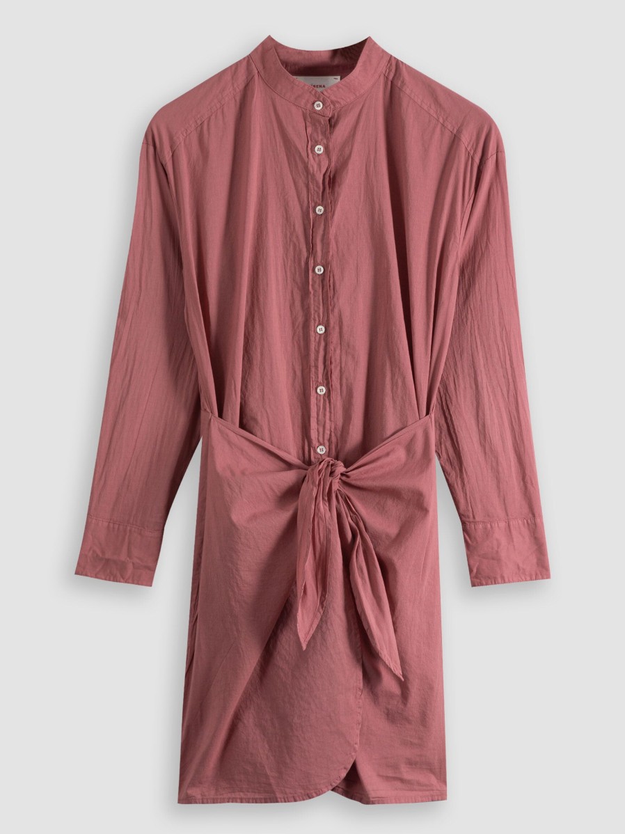 Women Xirena Dresses And Tunics | Arly, Cotton Button Down Dress Dusty Pink