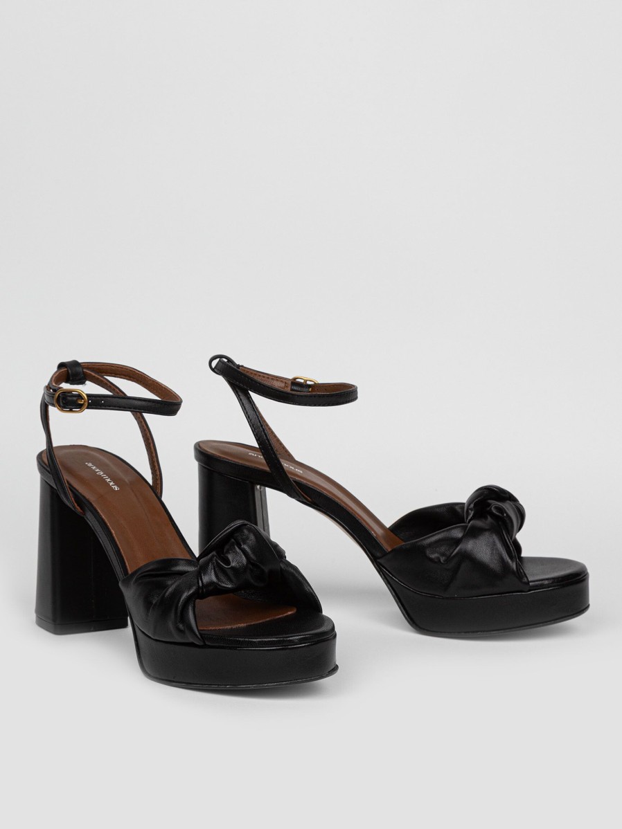 Women Anonymous Copenhagen Sandals | Aliza, Leather Sandals Black