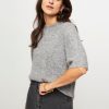 Women Copenhagen Muse Sweaters And Cardigans | Ibra, Wool Mix Melange Jumper With Strass Grey