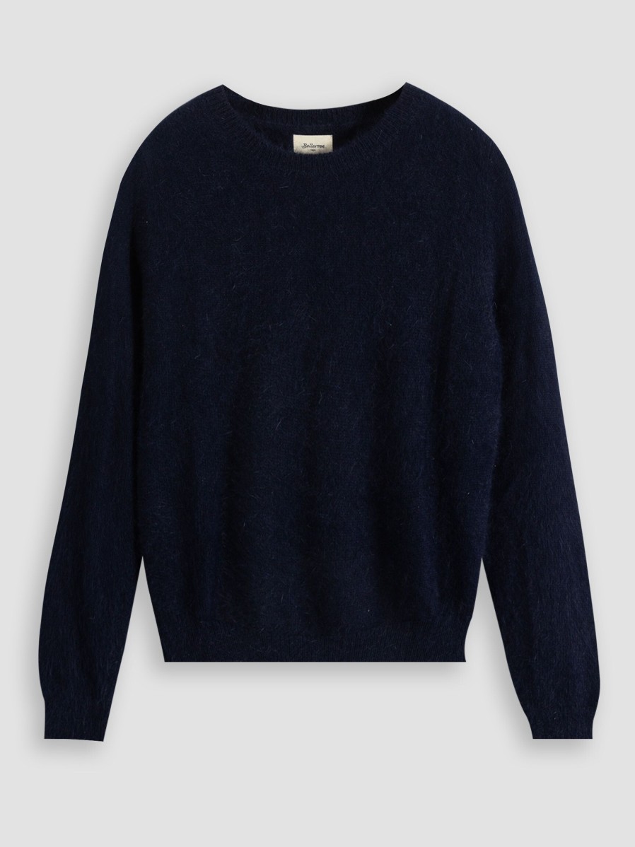 Women Bellerose Sweaters And Cardigans | Datti, Angora Mix Jumper Dark Blue