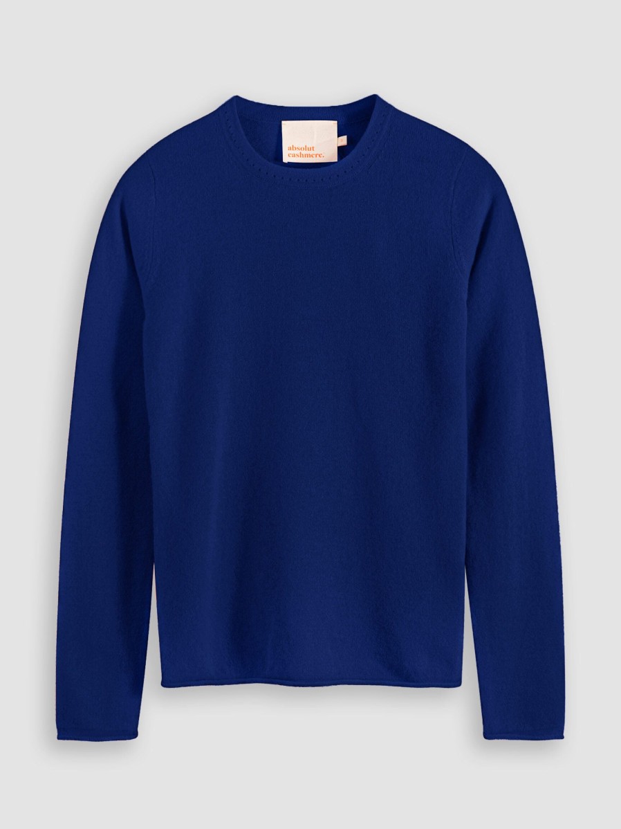 Women Absolut Cashmere Sweaters And Cardigans | Sarah, Cashmere Super Soft Jumper Blue