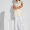 Women Samsoe Samsoe Tops And Blouses | Tea, Organic Cotton Blouse Cream